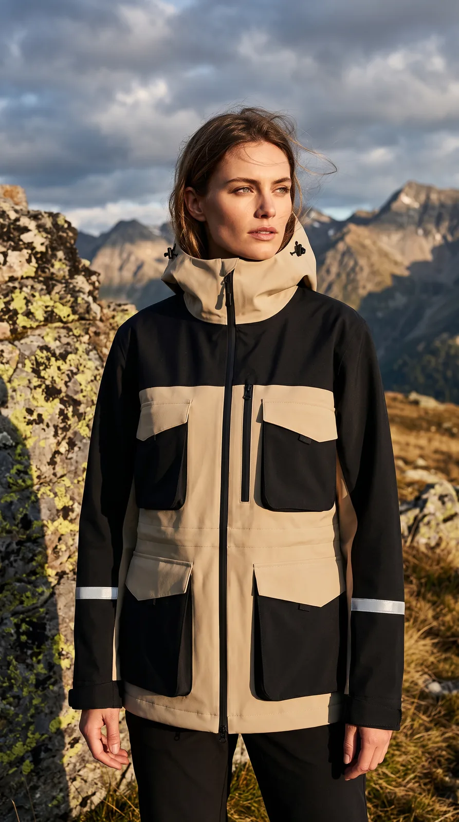Padded outerwear detail