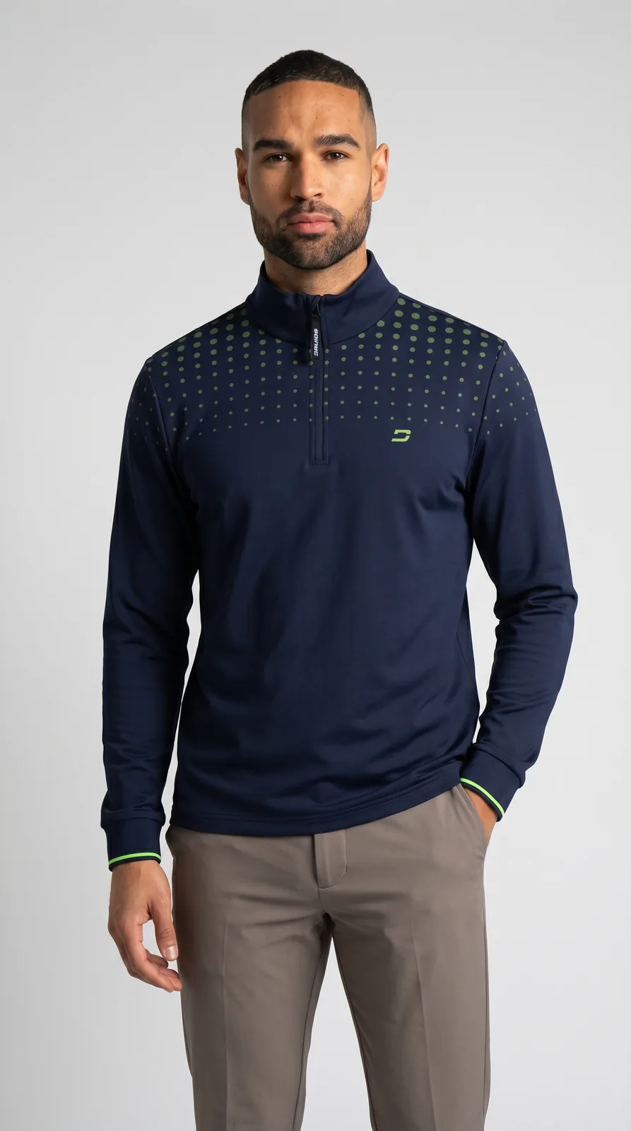 Men Navy Performance Pullover